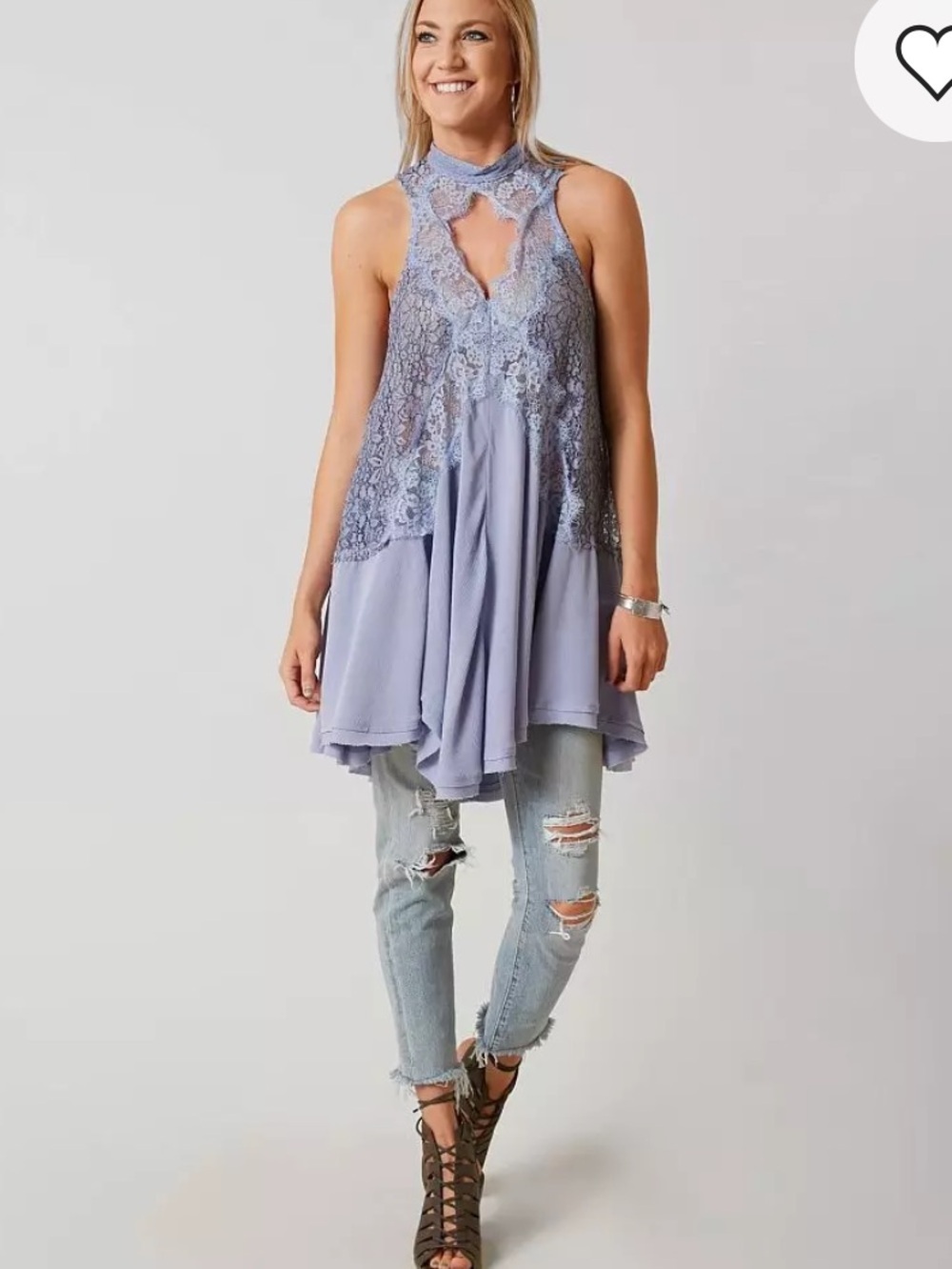 Free People Tell Tale Heart Tank Top NWT
